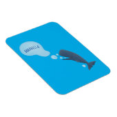 Cartoon van zeepbellenbels voor de walvisvangst magneet (Rechterzijde)