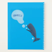 Cartoon van zeepbellenbels voor de walvisvangst planner (Achterkant)