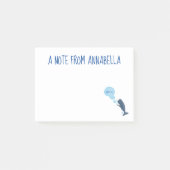 Cartoon van zeepbellenbels voor de walvisvangst post-it® notes (Voorkant)