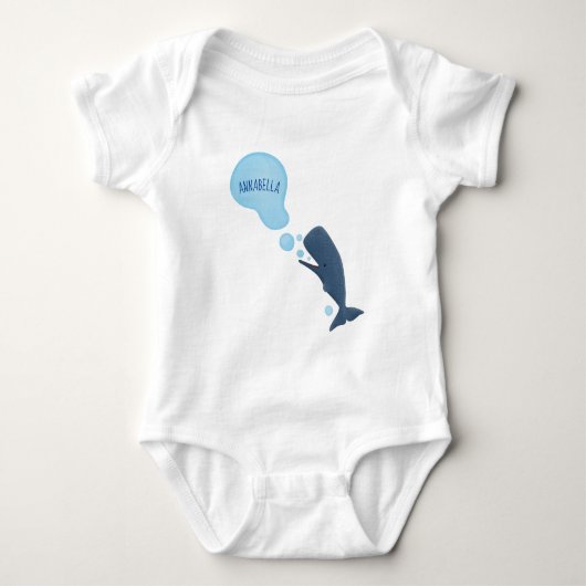 Cartoon van zeepbellenbels voor de walvisvangst romper (Voorkant)