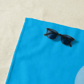 Cartoon van zeepbellenbels voor de walvisvangst strandlaken (In situ)