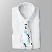 Cartoon van zeepbellenbels voor de walvisvangst stropdas (Gebonden)