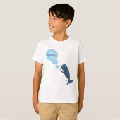 Cartoon van zeepbellenbels voor de walvisvangst t-shirt (Voorkant volledig)