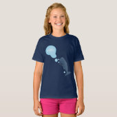 Cartoon van zeepbellenbels voor de walvisvangst t-shirt (Voorkant volledig)