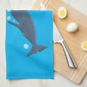 Cartoon van zeepbellenbels voor de walvisvangst theedoek (Quarter Fold)