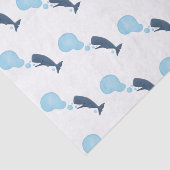 Cartoon van zeepbellenbels voor de walvisvangst tissuepapier (Detail)