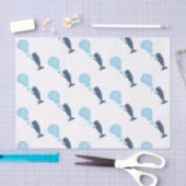 Cartoon van zeepbellenbels voor de walvisvangst tissuepapier (Craft)