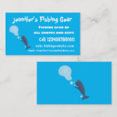 Cartoon van zeepbellenbels voor de walvisvangst visitekaartje (Voorkant / Achterkant)