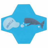 Cartoon van zeepbellenbels voor de walvisvangst voetbal (Enkel)