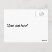 Cartoon van zwarte katten briefkaart (Achterkant)