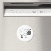 Cartoon van zwarte schapen magneet (Insitu (Vaatwasser))