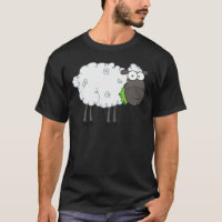 Cartoon van zwarte schapen
