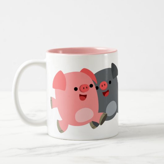 Cartoon Varkens Mok (Links)