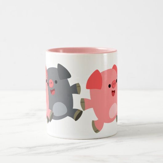 Cartoon Varkens Mok (Center)