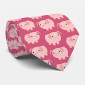 Cartoon Varkens Stropdas (Opgerold)