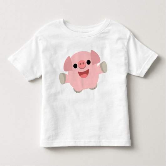 Cartoon Varkenshaar T-shirt (Voorkant)