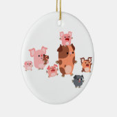 Cartoon Varkenspijn Ornament (Rechts)