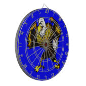 Cartoon vechtarend dartbord (Voorkant Links)