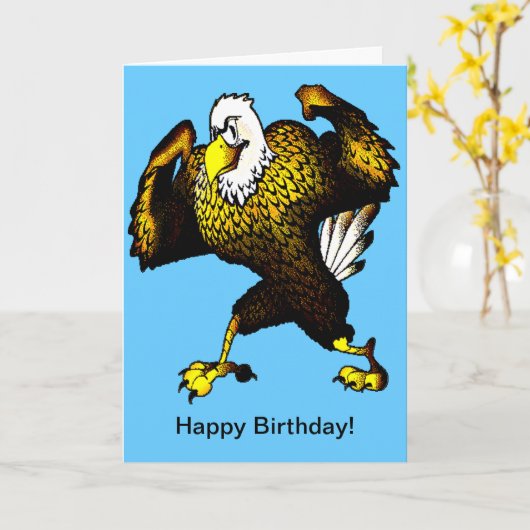 Cartoon vechtarend kaart (Gele Bloem)
