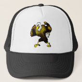 Cartoon vechtarend trucker pet (Voorkant)