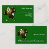 Cartoon vechtarend visitekaartje (Voorkant / Achterkant)