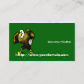 Cartoon vechtarend visitekaartje (Achterkant)