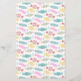 Cartoon, veelkleurige feestsnoepjes