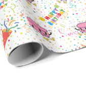 Cartoon verjaardagsfeest inpakpapier (Rol Hoek)