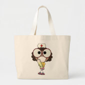 Cartoon Verpleegkundige canvas tas (Voorkant)