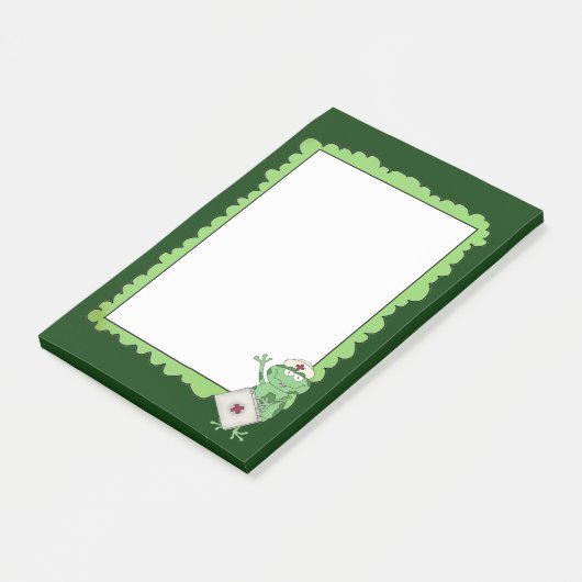 Cartoon Verpleegster Postit notitieblok Post-it® Notes (Schuin)