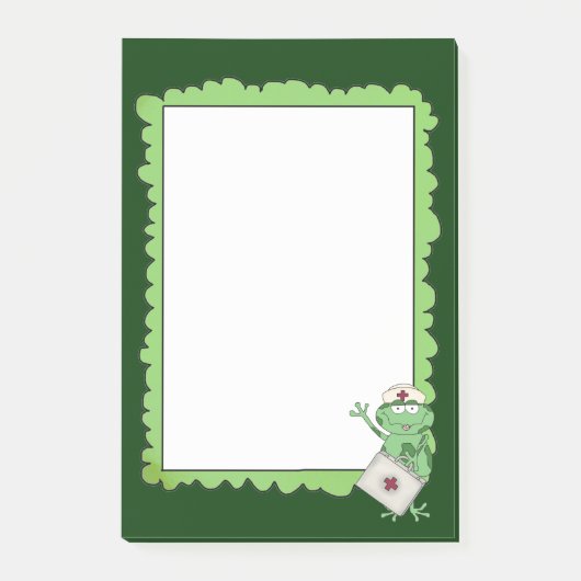 Cartoon Verpleegster Postit notitieblok Post-it® Notes (Voorkant)