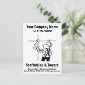 Cartoon verschuiven naar personaliseren briefkaart (Staand voorkant)