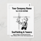 Cartoon verschuiven naar personaliseren briefkaart (Voorkant / Achterkant)