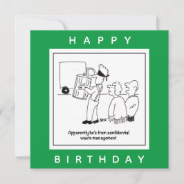 Cartoon Vertrouwelijk afvalbeheer Kaart