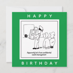 Cartoon Vertrouwelijk afvalbeheer Kaart