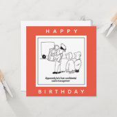 Cartoon Vertrouwelijk afvalbeheer Kaart (Voorkant / Achterkant in situ)