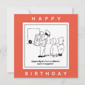 Cartoon Vertrouwelijk afvalbeheer Kaart (Voorkant)