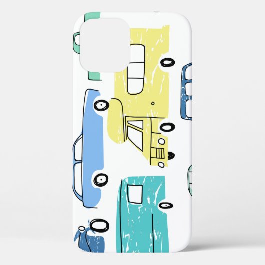 Cartoon vervoer: City Kinderen plezier. Case-Mate iPhone Case (Achterkant)