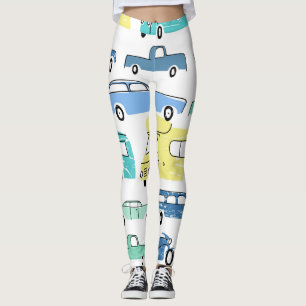 Cartoon vervoer: City Kinderen plezier. Leggings
