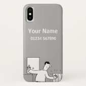 Cartoon verwarmings- en leidingthema Case-Mate iPhone case (Achterkant)