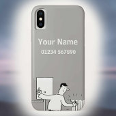 Cartoon verwarmings- en leidingthema Case-Mate iPhone case