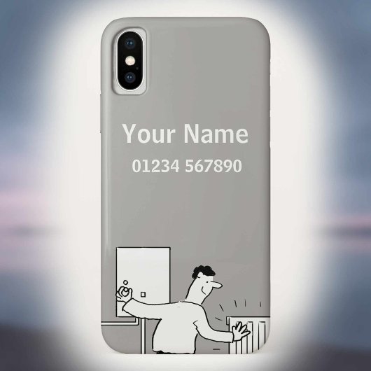 Cartoon verwarmings- en leidingthema Case-Mate iPhone case