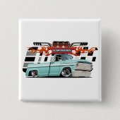 Cartoon Vierkante Button 5,1 Cm (Voorkant)