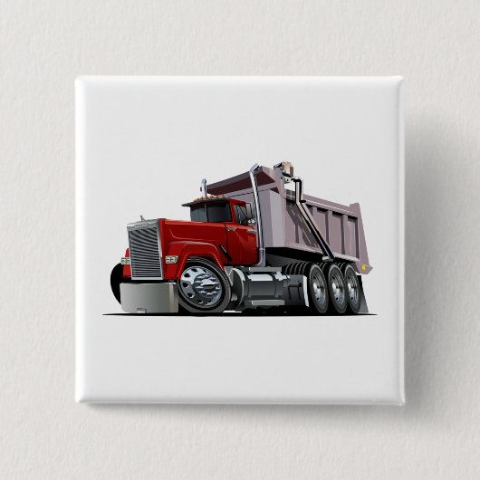 Cartoon Vierkante Button 5,1 Cm (Voorkant)