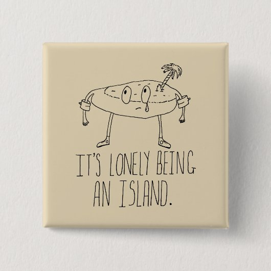 Cartoon Vierkante Button 5,1 Cm (Voorkant)