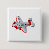Cartoon Vierkante Button 5,1 Cm (Voorkant)
