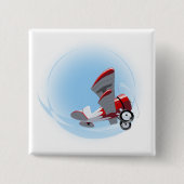 Cartoon Vierkante Button 5,1 Cm (Voorkant)