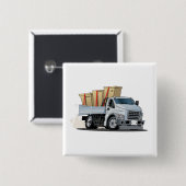 Cartoon Vierkante Button 5,1 Cm (Voorkant /achterkant)