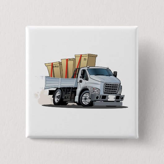 Cartoon Vierkante Button 5,1 Cm (Voorkant)