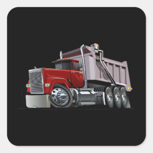 Cartoon Vierkante Sticker